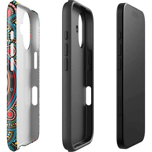 Infinite Circle Colored iPhone 16 Plus Impact Case